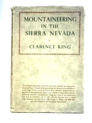 Seller image for Mountaineering In The Sierra Nevada for sale by World of Rare Books