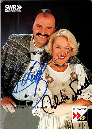 Seller image for Original Autogramm Johann Lafer und Ulrike Neradt /// Autograph signiert signed signee for sale by Antiquariat im Kaiserviertel | Wimbauer Buchversand