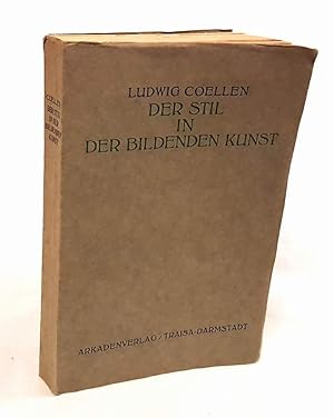 Bild des Verkufers fr Der Stil in der bildenden Kunst. Allgemeine Stiltheorie und geschichtliche Studien dazu. zum Verkauf von Antiquariat Dennis R. Plummer