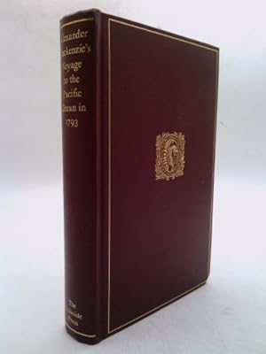 Seller image for Alexander Mackenzie's Voyage to the Pacific Ocean in 1793 (The Lakeside classics) for sale by ThriftBooksVintage