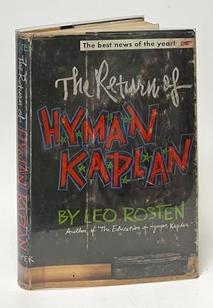 Image du vendeur pour The Return of Hyman Kaplan mis en vente par Carpetbagger Books