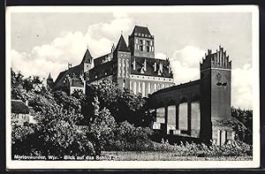 Ansichtskarte Marienwerder, Blick auf das Ordensschloss