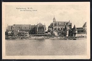 Ansichtskarte Marienburg / Malbork, die Marienburg, Schloss