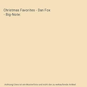 Bild des Verkufers fr Christmas Favorites - Dan Fox - Big-Note zum Verkauf von Buchpark