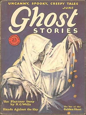 Ghost Stories 1927 June. Hooded Ghost Cover.