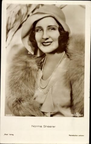 Ansichtskarte / Postkarte Schauspielerin Norma Shearer, Portrait