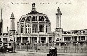 Ansichtskarte / Postkarte Gent Gent Ostflandern, Weltausstellung 1913, Haupteingang