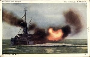 Ansichtskarte / Postkarte Britisches Kriegsschiff l'Africa
