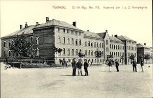 Seller image for Ansichtskarte / Postkarte Kamenz in Sachsen, 13. Inf. Rgt. No. 178, Kaserne 1. u. 2. Kompanie for sale by akpool GmbH