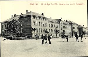 Seller image for Ansichtskarte / Postkarte Kamenz in Sachsen, 13. Inf. Rgt. No. 178, Kaserne 1. u. 2. Kompanie for sale by akpool GmbH