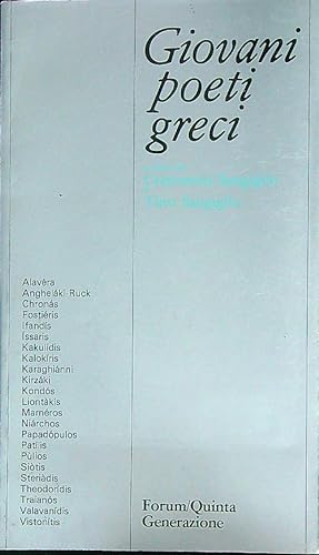 Seller image for Giovani poeti greci for sale by Librodifaccia