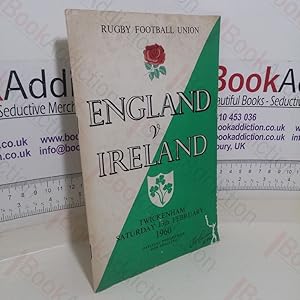 Rugby Football Union Official Programme: England versus Ireland, Twickenham 13th February 1960