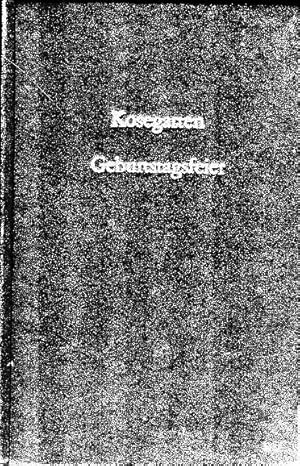 Bild des Verkufers fr Die Geburtstagsfeier, einer musterhaften Mutter zu Ehren. Faksimile des 1797 erschienenen Buches. zum Verkauf von Antiquariat & Buchhandlung Rose