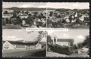 Ansichtskarte Nentershausen b. Rotenburg, Ortsansicht aus der Vogelschau und Strassenpartie