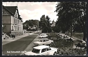 Ansichtskarte Bad Salzschlirf, Strassenpartie am Postamt
