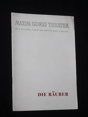 Bild des Verkufers fr Programmheft 18 Maxim Gorki Theater 1955/56. DIE RUBER von Friedrich Schiller. Regie: Maxim Vallentin, Bild/ Kostm: Erich Geister. Mit Werner Schulz-Wittan, Albert Hetterle, Hans-Peter Minetti, Ruth Kommerell, Walter Jupe, Willi Narloch, Hermann Diekhoff, Karl Weber, Hilmar Thate, Heinz Hellmich, Fritz Bornemann zum Verkauf von Fast alles Theater! Antiquariat fr die darstellenden Knste