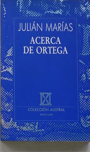 Immagine del venditore per Acerca de Ortega y Gasset venduto da LIBRERA OESTE