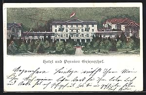 Cartolina Bozen, Hotel und Pension Grieserhof