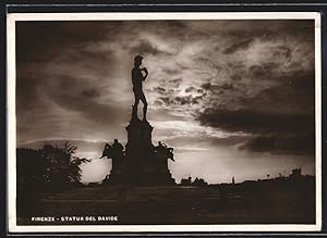 Cartolina Firenze, Statua del Davide