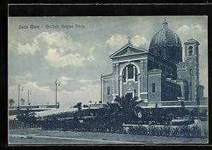 Bild des Verkufers fr Cartolina Ostia Mare, Basilica Regina Pacis zum Verkauf von Bartko-Reher