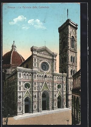 Cartolina Firenze, La Facciata della Cattedrale