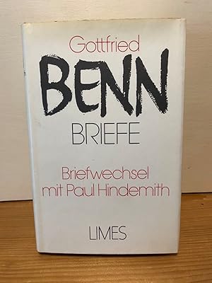 Bild des Verkufers fr Gottfried Benn Briefwechsel mit Paul Hindemith zum Verkauf von Buchhandlung Neues Leben