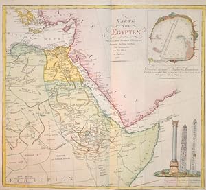 Bild des Verkufers fr Karte von Egypten zum Verkauf von Antique Sommer& Sapunaru KG