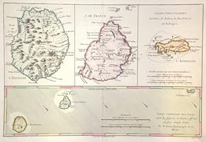 Image du vendeur pour Cartes Generale et Particulieres des Isles de France, de Bourbon et de Rodrigue. mis en vente par Antique Sommer& Sapunaru KG