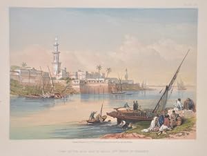 Bild des Verkufers fr View of the Nile, Isle of Rhoda, and ferry of - Gheezeh zum Verkauf von Antique Sommer& Sapunaru KG