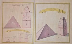 Bild des Verkufers fr Pyramidis Aegyptiae et Turris Beli Prospectiva Comparativa/Ortographia Comparativa Pyramidis Aegyptiae et Turris Temoli Beli/ Erundem operum . zum Verkauf von Antique Sommer& Sapunaru KG