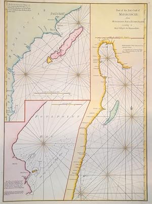 Bild des Verkufers fr Part of the East Coast of Madagascar, from Manghabey Bay to Plumb Island. zum Verkauf von Antique Sommer& Sapunaru KG