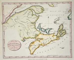 Seller image for A new map of Nova Scotia New Brunswick and Cape Breton for sale by Antique Sommer& Sapunaru KG