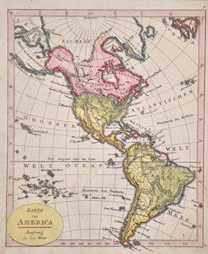 Bild des Verkufers fr Karte von America zum Verkauf von Antique Sommer& Sapunaru KG