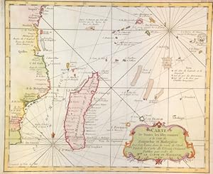 Bild des Verkufers fr Carte de Toutes les Isles Connues a la Coste de Zangueba et Madagascar. zum Verkauf von Antique Sommer& Sapunaru KG