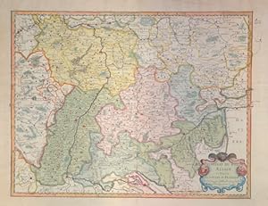 Imagen del vendedor de Palatinat du Rhein, Alsace et partie de Souabe de Farnconie a la venta por Antique Sommer& Sapunaru KG