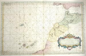 Carte reduite des costes occidentales d Afrique.et les isles Canaries