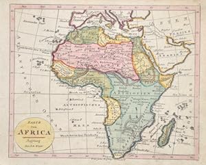 Bild des Verkufers fr Karte von Africa zum Verkauf von Antique Sommer& Sapunaru KG