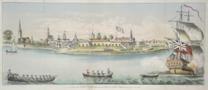Bild des Verkufers fr A view of Fort George with the city of New York from the s.w. 1740 zum Verkauf von Antique Sommer& Sapunaru KG