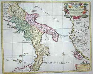 Image du vendeur pour Le royaume de Naples divise en douze provinces mis en vente par Antique Sommer& Sapunaru KG