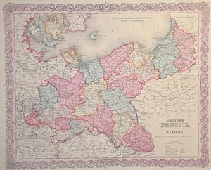 Bild des Verkufers fr Colton's Prussia and Saxony. zum Verkauf von Antique Sommer& Sapunaru KG