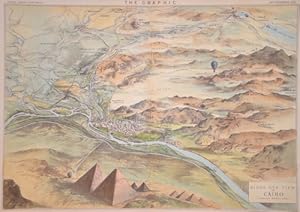 Imagen del vendedor de Birds eye view of Cairo looking north east a la venta por Antique Sommer& Sapunaru KG