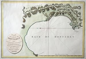 Bild des Verkufers fr Plan de la Baye de Monterey. zum Verkauf von Antique Sommer& Sapunaru KG