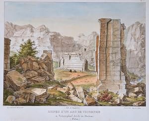 Seller image for Ruines d un arc de Triomphe/ A Triumphale Arch in Ruins ( Petra) for sale by Antique Sommer& Sapunaru KG