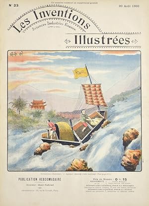 Bild des Verkufers fr Les Inventions Illustres / Investions Chinoises - Bateau Chinois pour rapides zum Verkauf von Antique Sommer& Sapunaru KG