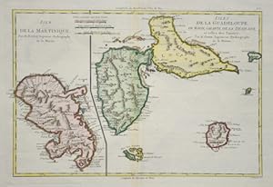 Image du vendeur pour Isles de la Guadeloup/Isle de la Martinique mis en vente par Antique Sommer& Sapunaru KG