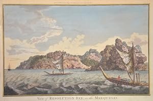Imagen del vendedor de View of Resolution Bay, in the Marquesas. a la venta por Antique Sommer& Sapunaru KG