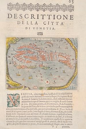 Seller image for Descrittione della Citta di Venetia. for sale by Antique Sommer& Sapunaru KG