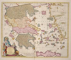 Image du vendeur pour Exactissima totius Archipelagi nec non Graeciae Tabula mis en vente par Antique Sommer& Sapunaru KG