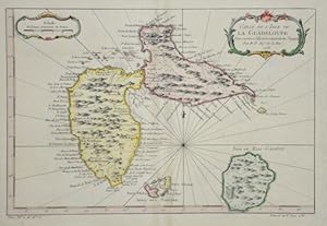 Image du vendeur pour Carte de l Isle de la Guadelup mis en vente par Antique Sommer& Sapunaru KG