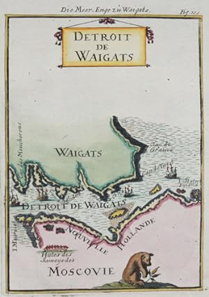 Bild des Verkufers fr Die Meerenge zu Waigats, Detroit de Waigats zum Verkauf von Antique Sommer& Sapunaru KG